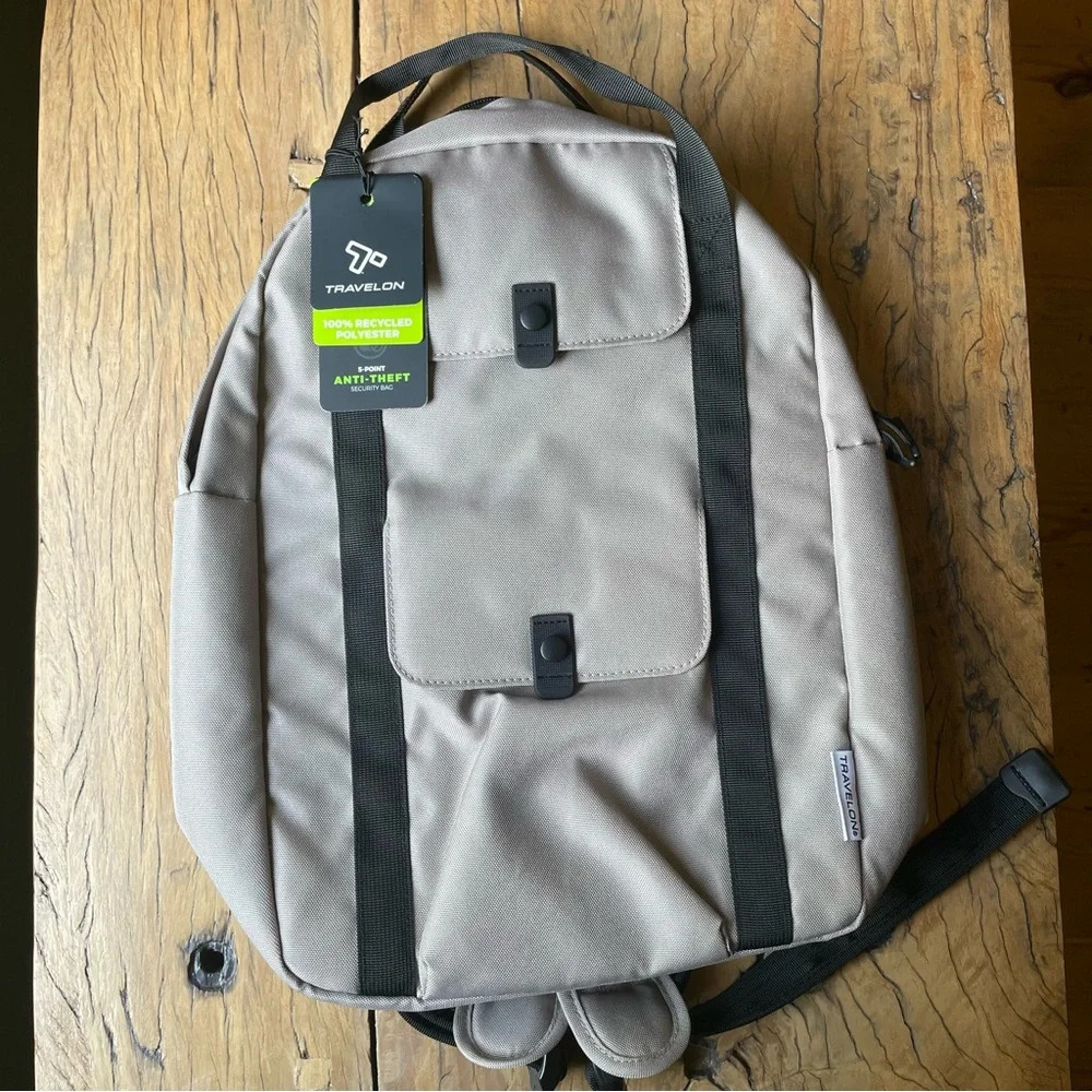 Travelon Backpack Anti-Theft Daypack Driftwood